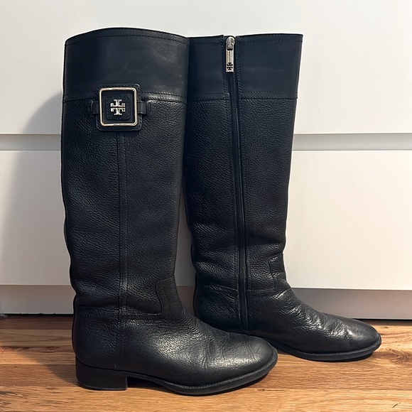 Tory Burch leather black boots 7M (not from outlet) - Picture 3 of 7